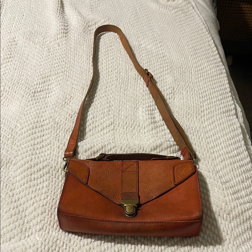 Madewell Boho Tan Leather Shoulder Bag 💼
